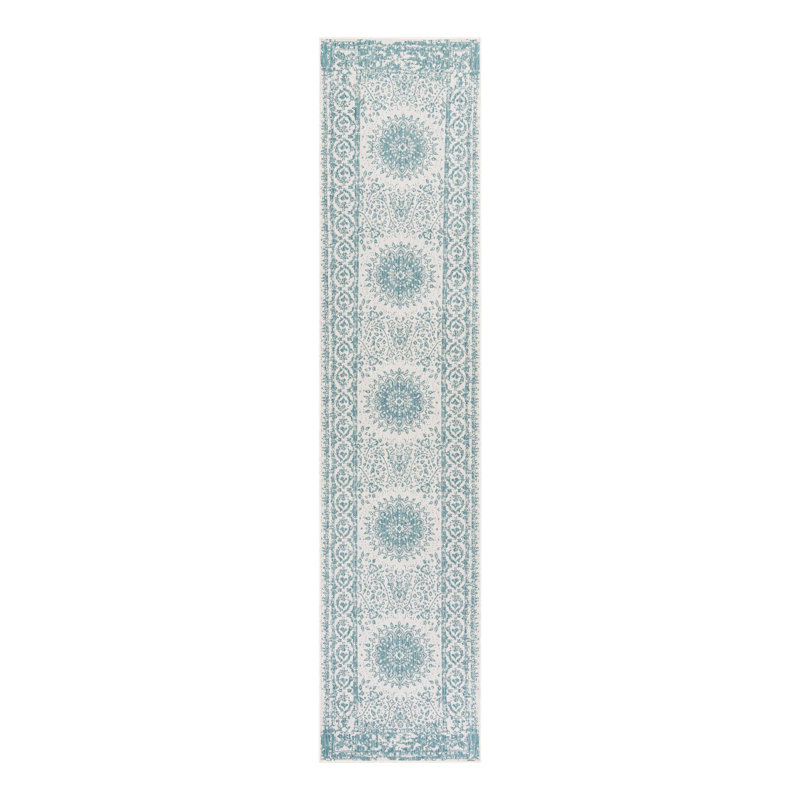Ornate Lamotte Indoor/Outdoor Area Rug, Runner 2'7" x 12'