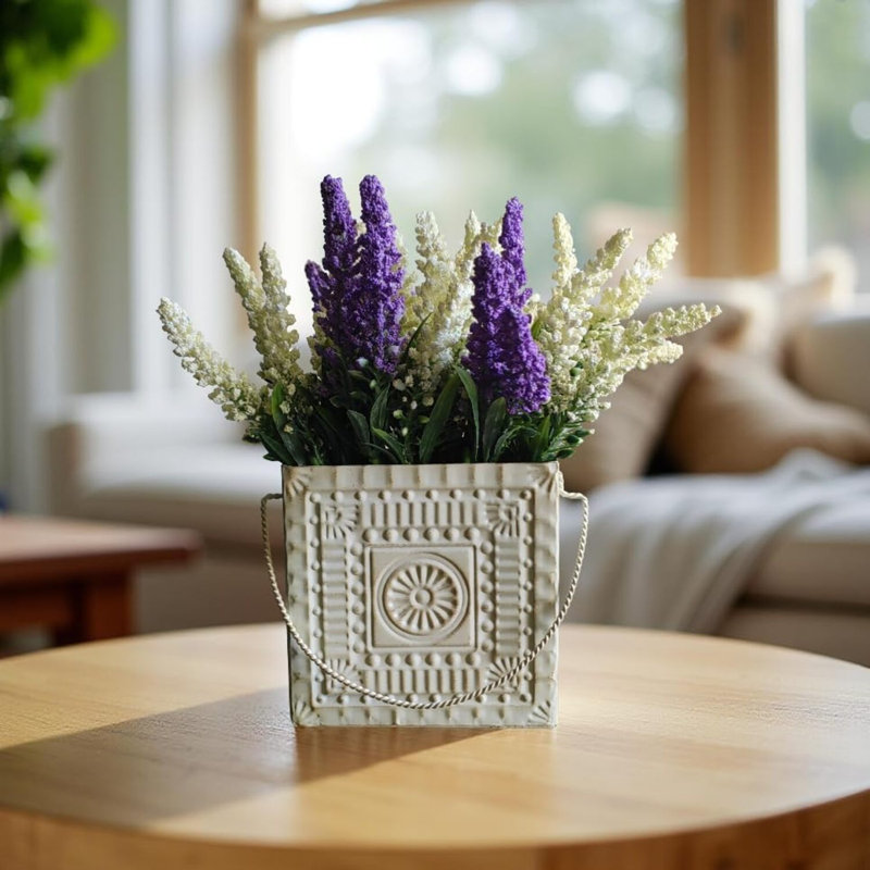 Petit vase fourre-tout en métal Hosley