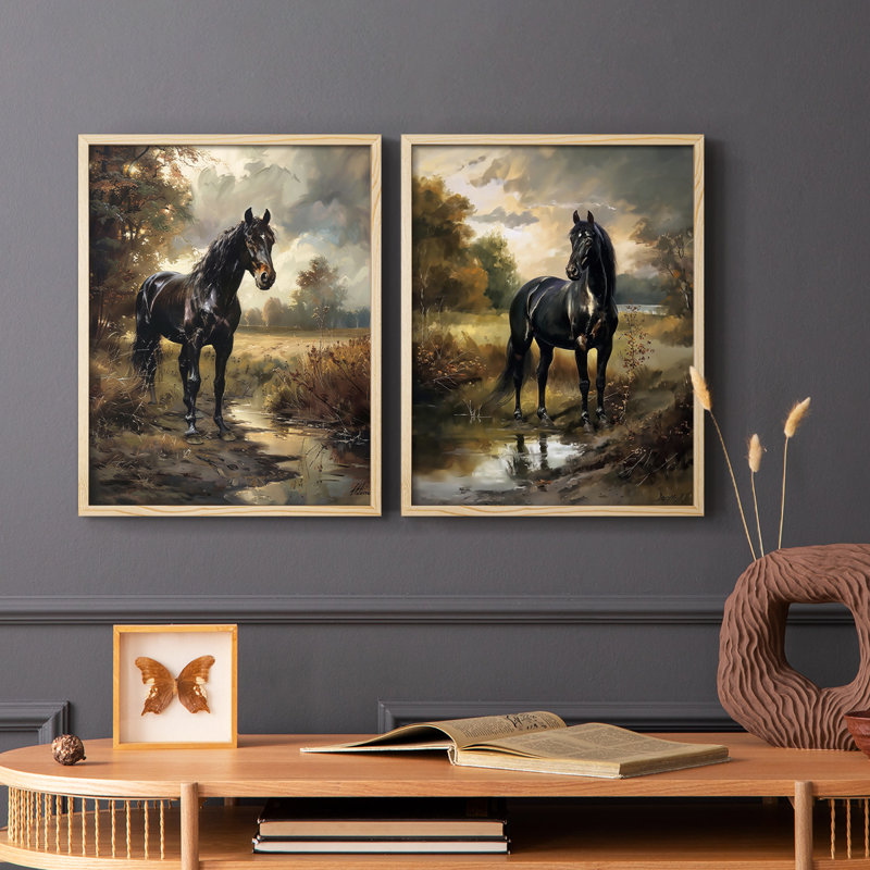 ANIMALS Series CECXIX - reproduction encadrée de qualité supérieure - prête à être accrochée - aucun clou requis - aucun clou requis