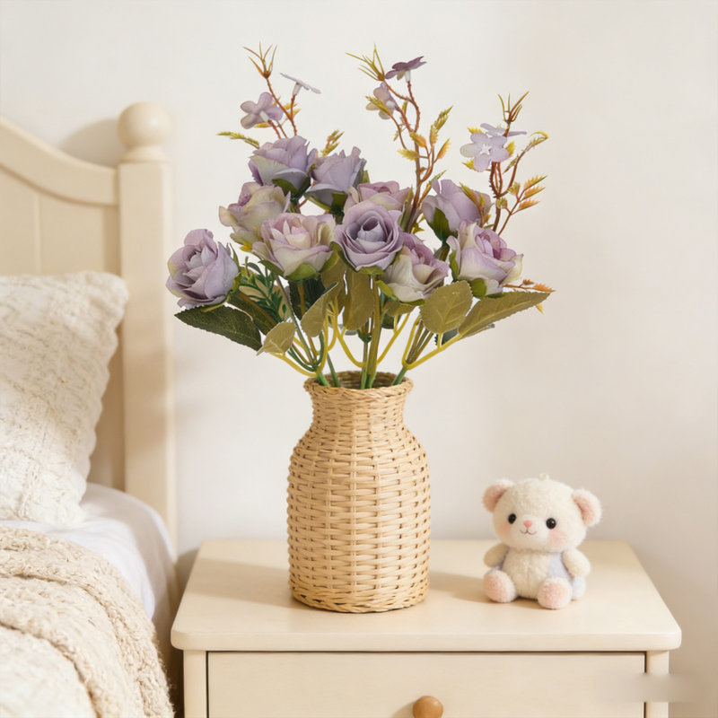  Fleurs artificielles pour la décoration de la maison Plantes artificielles et bouquets de fleurs Convient pour les mariages et les aménagements floraux d'hôtel et d'aménagement paysager de fleurs artificielles