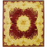 Estate hand-tufted New Zealand Wool Red Area Rug