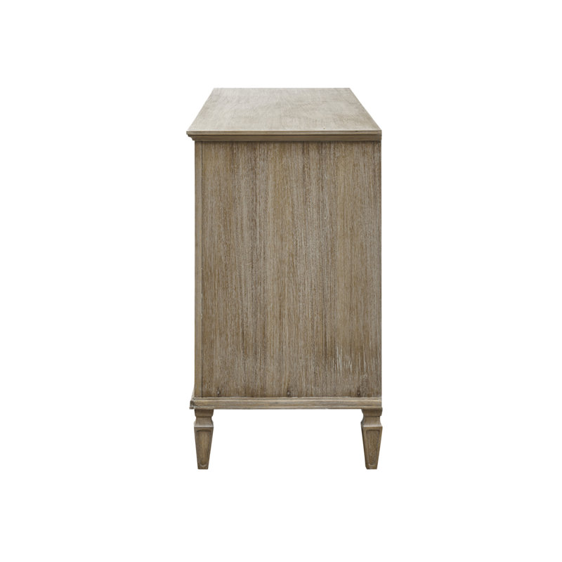 Victoria 6-Drawer Wide Wood Dresser | Canora Grey