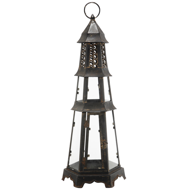 24'' H Metal Tabletop Lantern