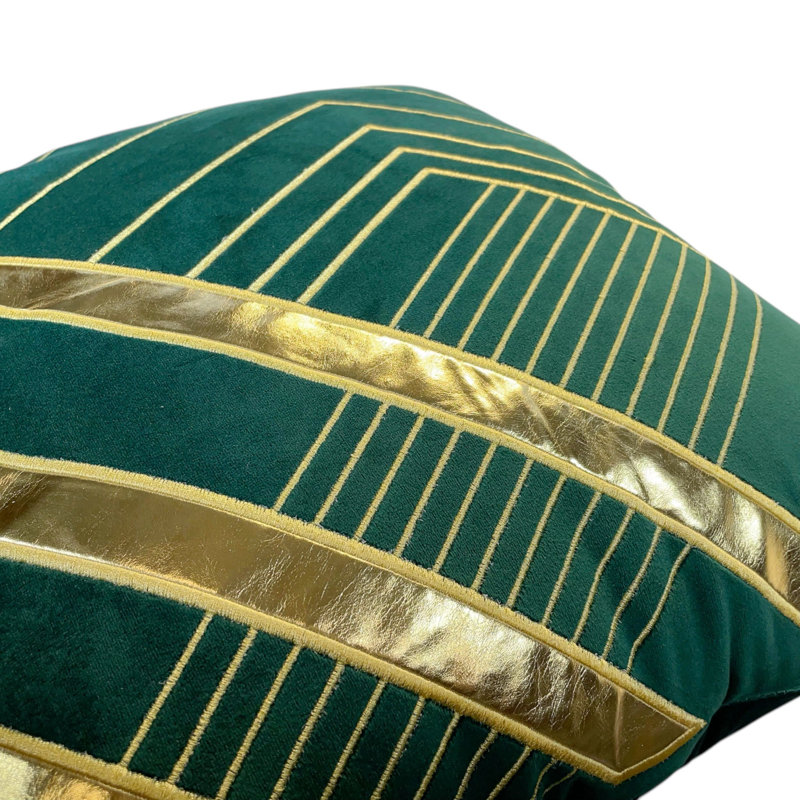 Housse de coussin en velours, Vert