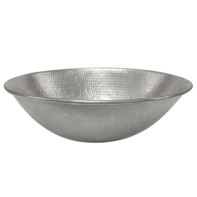 Lavabo vasque en cuivre martelé 17 po