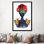 « fleur couronne silhouette iii », reproduction d’impression sur toile tendue