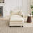 Cloud Sofa Ottoman Only, Modern Sectional Couch, For Living Room Bedroom And Apartment, Comfy Double Layer Upholstered Seat Cushion, Breathable Chenille Fabric-1086284600