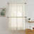 Nikole Floral Rod Pocket Lace Semi Sheer Voile Short Valance for Small Windows, Kitchen & Bathroom - 54 x 18 Inch Length-378952064