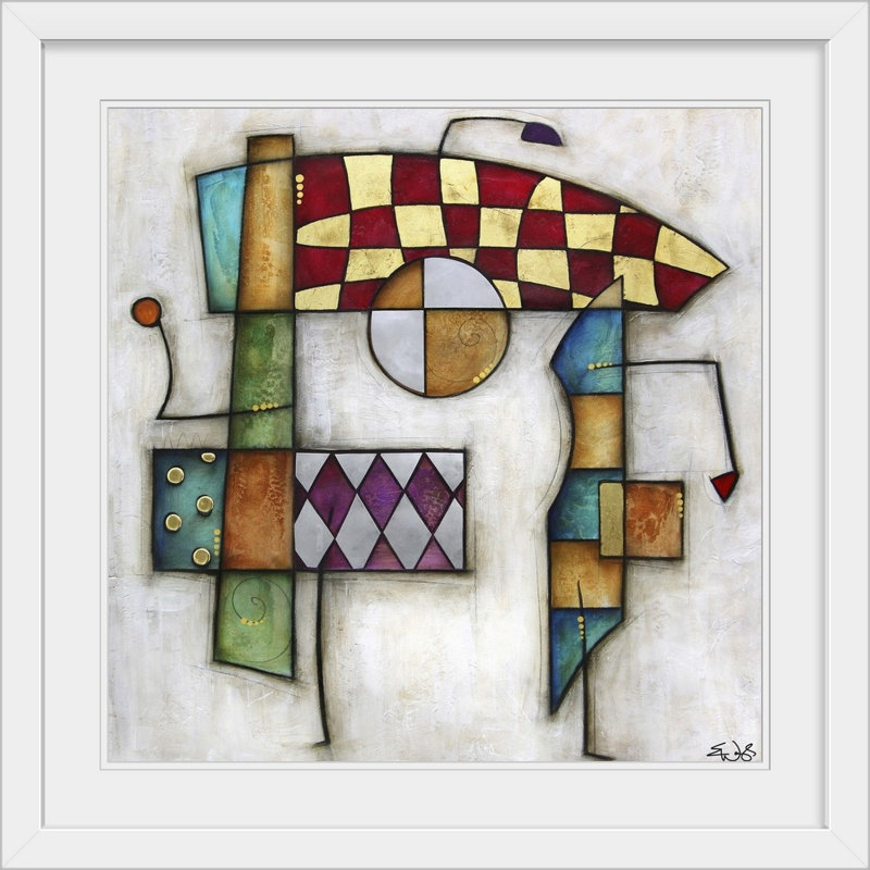 Malveaux «Reva» par Brittiney, impression, H 32 po x l 32 po x P 1 po, Cadre blanc