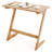 Bamboo Sofa Side Table Z-Shaped End Couch Table For Snacks And Drinks Natural