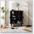 4-Doors Mesh Storage Cabinet With Eight Spacious Shelves, Ideal For Entryway, Living Room, And Hallway-1448558234