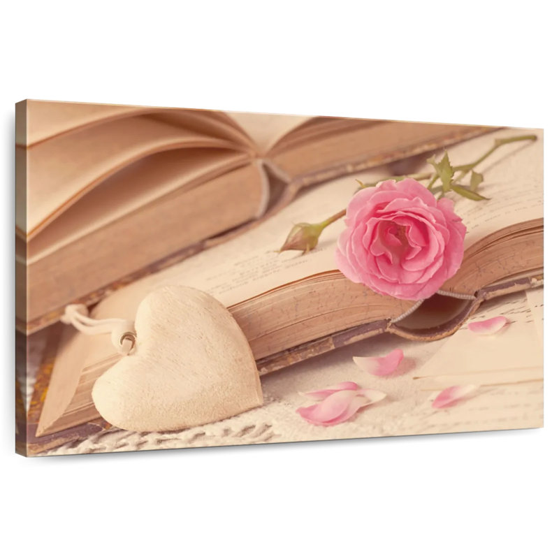Harnek Pink Rose Bookmark, 24" H x 36" W