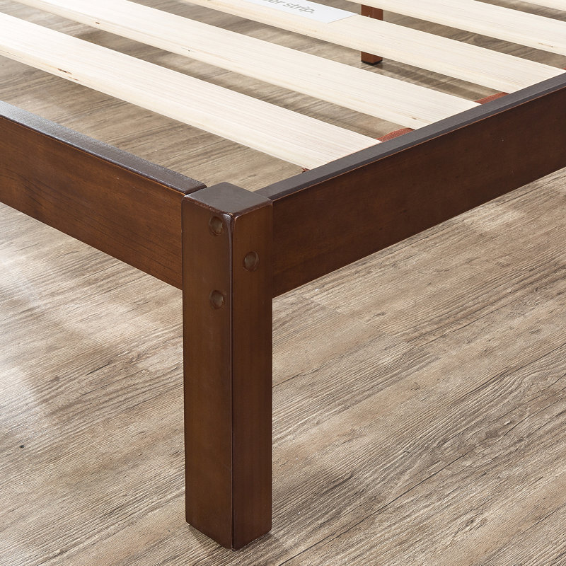 Talia Rustic Modern Solid Wood Platform Bed, Twin