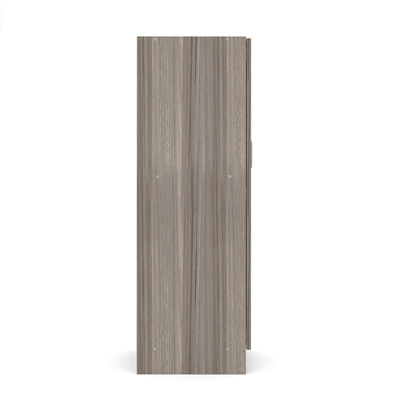 Armoire de rangement haute à 4 compartiments avec porte verrouillable, Oui, Ombre ombre grise