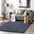 Royce Farmhouse Handmade Tufted Chunky Jute Navy Blue Rug-1037407220