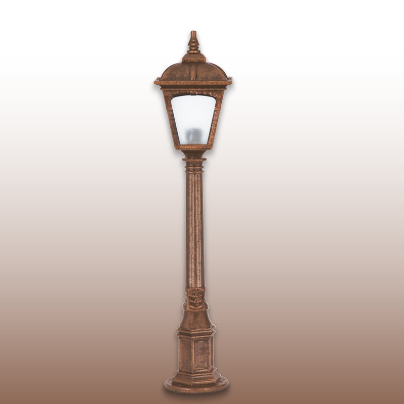 Lampe sur pied d'extérieur de style lanterne vintage de 39,4 po de hauteur