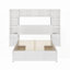 Lit plateforme double en bois de pin (L 90,8 po x l 86,7 po x H 63,5 po) - Aucun sommier requis, solide et amp; Durable