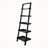 Kellar Black Finish 5-Tier Leaning Shelf in Ladder-Style, 69.16" H X 22.75" W X 14.39" D