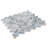 11.2 x 11.5 Bardiglio Nuvolato, Dream Doubleweave Marble Mosaic Tile