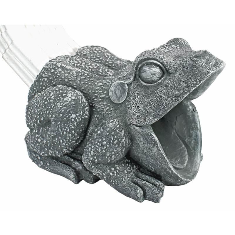 Frog Gutter Guardian Downspout Statue