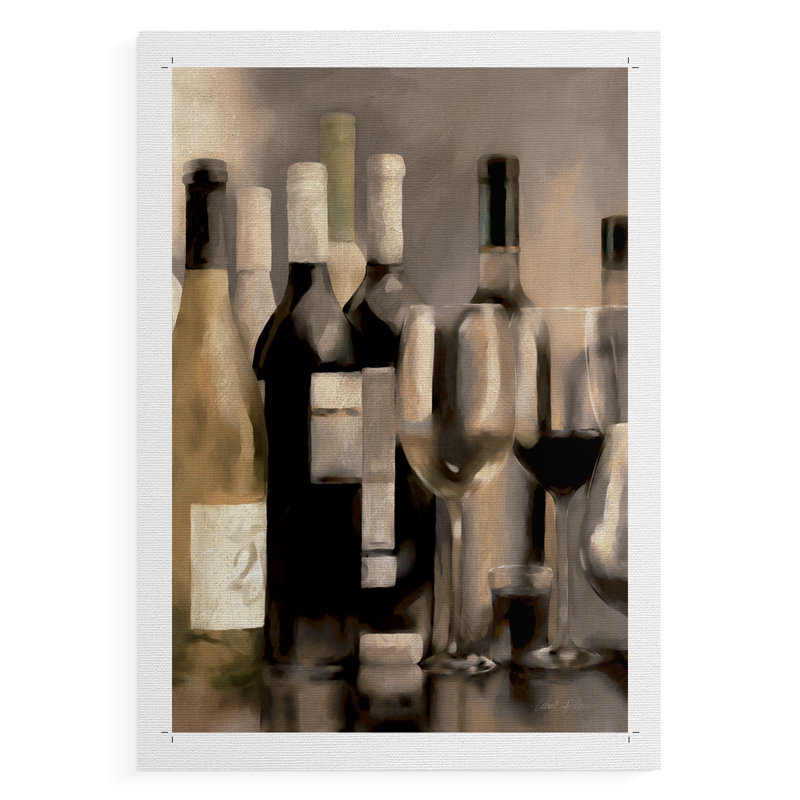 Tablette à vin I - impression sur toile seulement - non encadrée, H 60 po x l 40 po