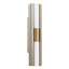 Luminaire pour meuble-lavabo à DEL 2 lumières avec champagne et verre opale gravé à l'or fin 5 lumières Wecc 24 pouces Weimar-1245966570-1253392915