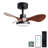 24" Small  Ceiling Fan With Light Remote Control-654710062