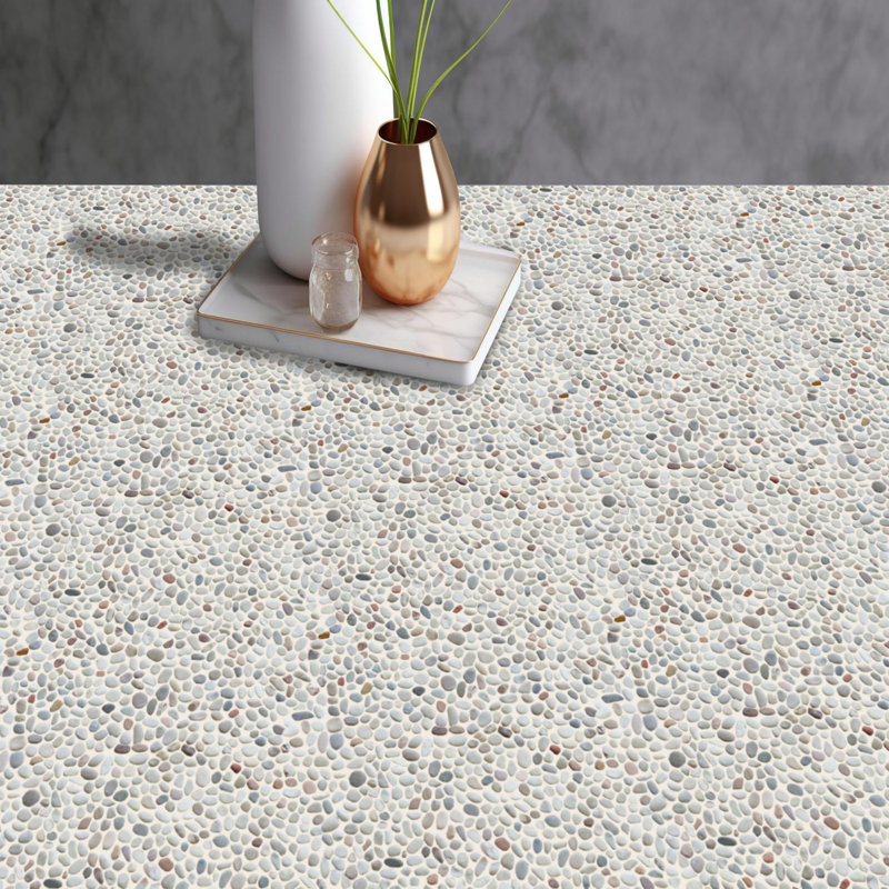 Carreau de mosaïque de pierre naturelle 12 po x 12 po Oregon, Mini couleur