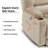 Arnaldo Upholstered Power Recliner with Heat and Massage, USB Ports, Cup Holders-1008766204
