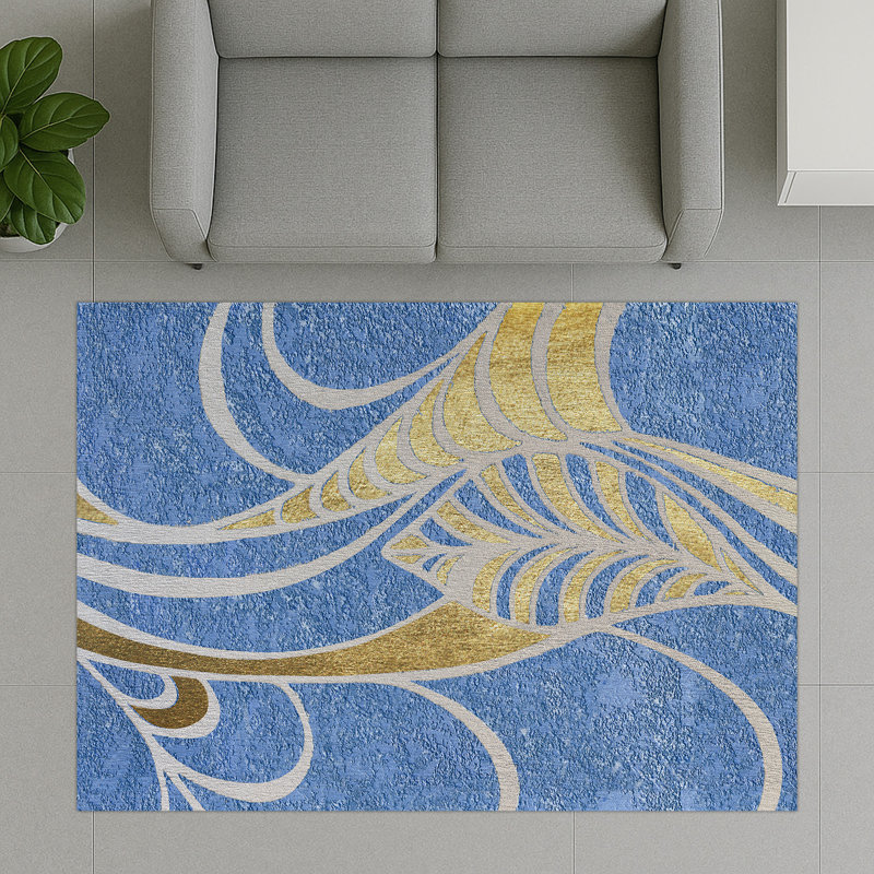Geometric Area Rug, Runner 70 x 140 cm