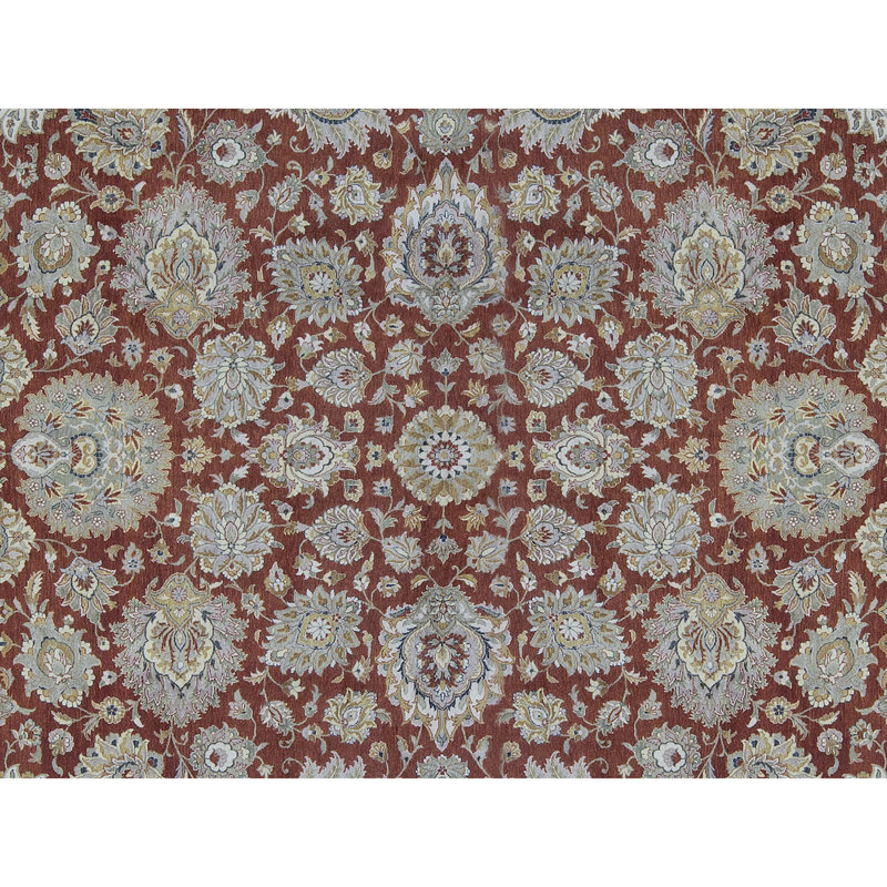 Tapis rouge noué à la main de haute qualité