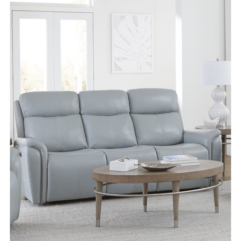 Canapé inclinable électrique Allysia, Gris couturier