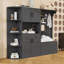 Armoire d'entrée avec tablettes et 4 crochets-309155752