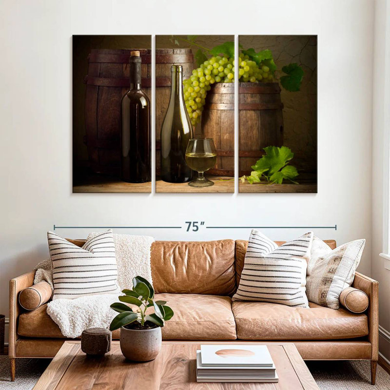 Yarlin Rustic Wine, 36" H x 57" W
