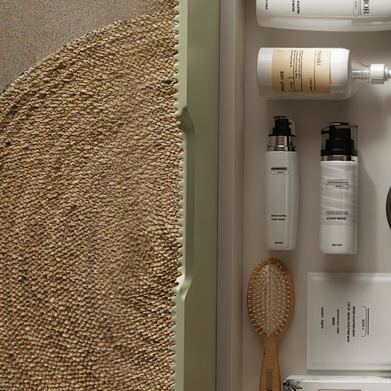 Armoire murale 36 po, comptoir en marbre artificiel blanc, tiroir, rayure de style français 3D, poignée rainurée, contreplaqué, armoire à fermeture en douceur avec tiroir et robinet sans vasque, contreplaqué