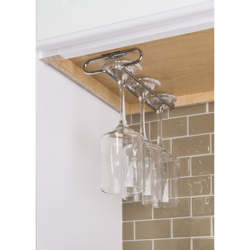Under Cabinet Stemware Rack, Chrome