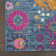 Tapis bleu denim Justien