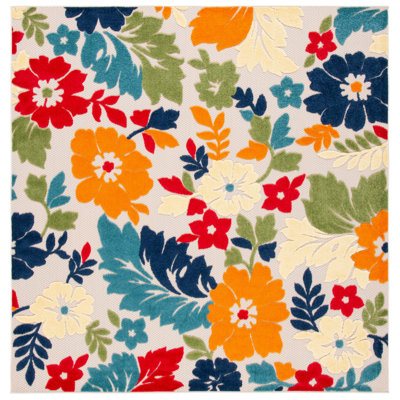 Longshore Performance Floral Indoor/Outdoor Area Rug