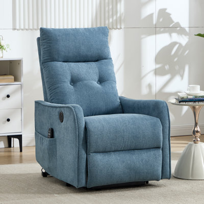 25" W Power Lift Chair Recliners Infinite Position With Heat and 8 Point Massage