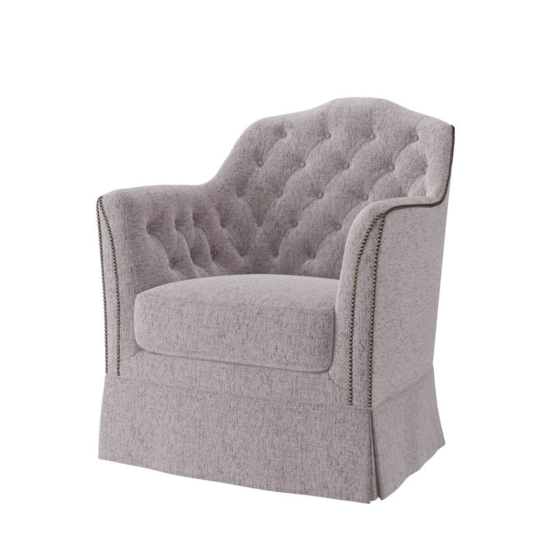 Fauteuil d'appoint Catriona, Milsap Spray (tissu performance) 1356-93, Petit étain