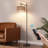 63.7'' Arched/arc Rattan Floor Lamp With Bulb And Remote Control Included-1058930176