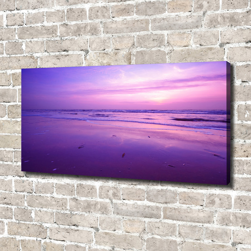 Sunset Sun Sea - No Frame Print on Canvas