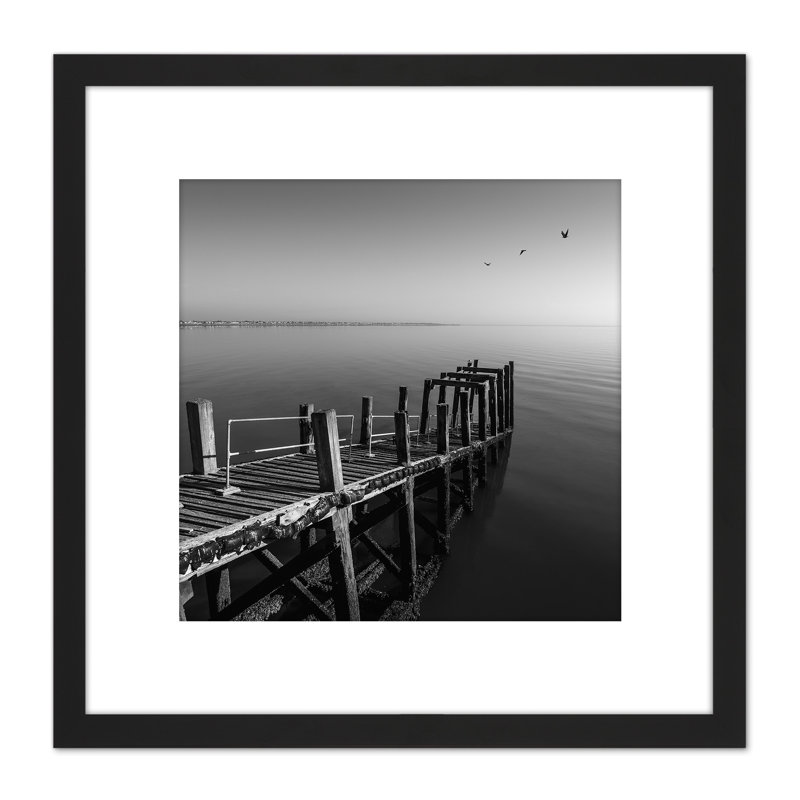 Warby Wooden Jetty End Southend on Sea Pier Photo 1 Piece Single Picture Frame Wall Art