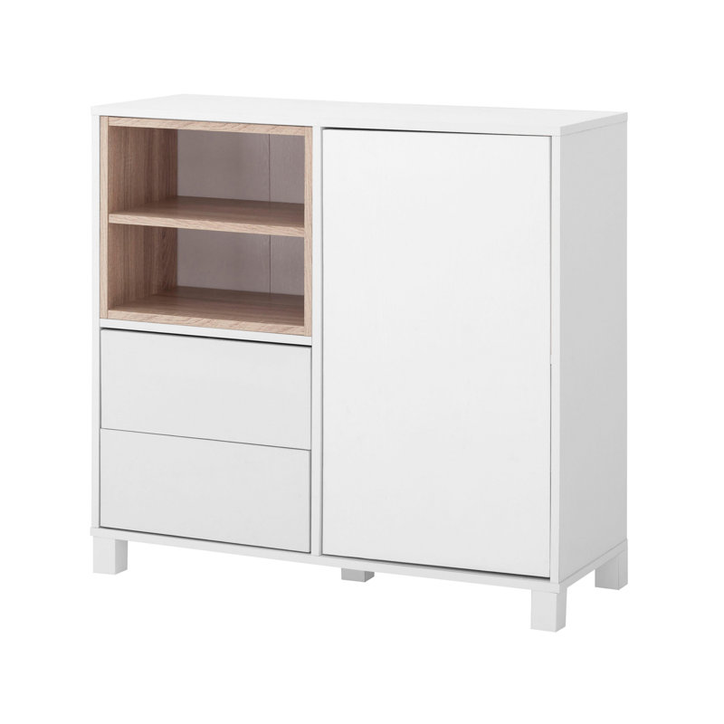 Paco 90cm Sideboard, White/Oak