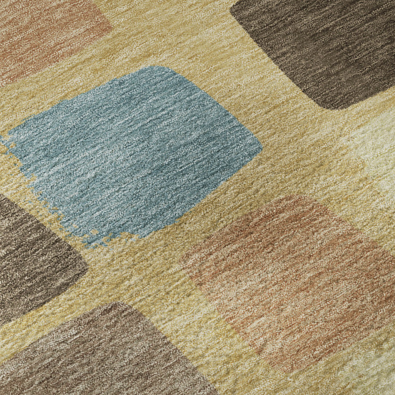 Tapis de qualité supérieure lavable à la machine Mayfield AMF2501, Doré, 3 pi x 5 pi