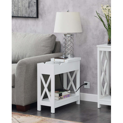 Winston Porter Gerde End Table and Built-In Outlets & Reviews | Wayfair