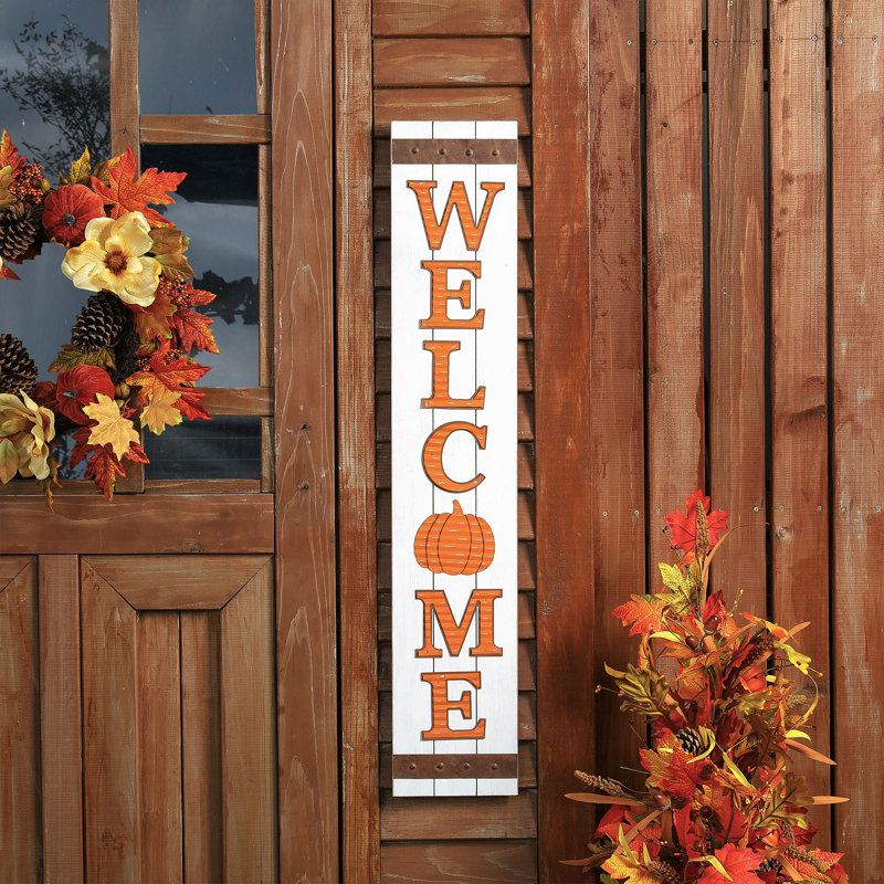 Enseigne de porche d'automne 3D Pumpkin