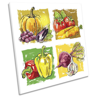 Vegetables Fresh Food Kitchen - Wrapped Canvas Painting
