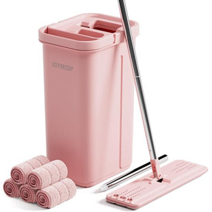 Vadrouille rose et seau avec essoreuse pour la maison JOYMOOP