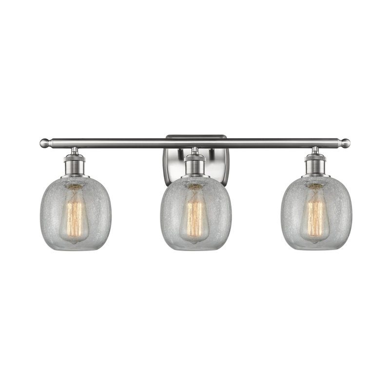 Éclairage pour meuble-lavabo à intensité variable Carlucci, Nickel satiné brossé
